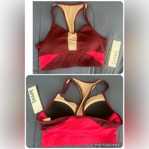 NWT Shape Bolt Sports Bra in Rose/Tawny - Sz Medium